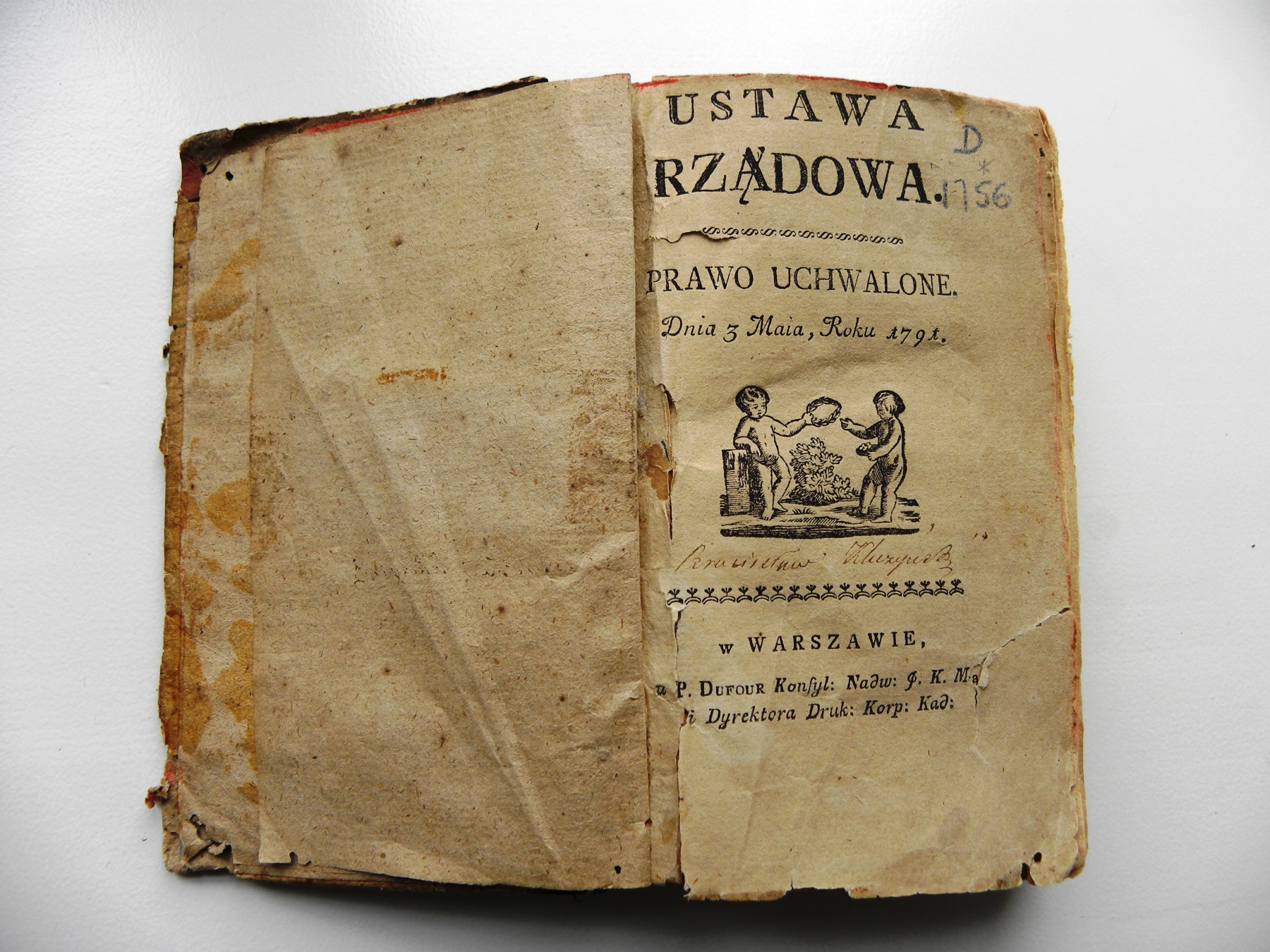 4 [m] - Pierwodruk Konstytucji 3 maja 1791, zbiory Muzeum im. K. Pułaskiego w Warce.