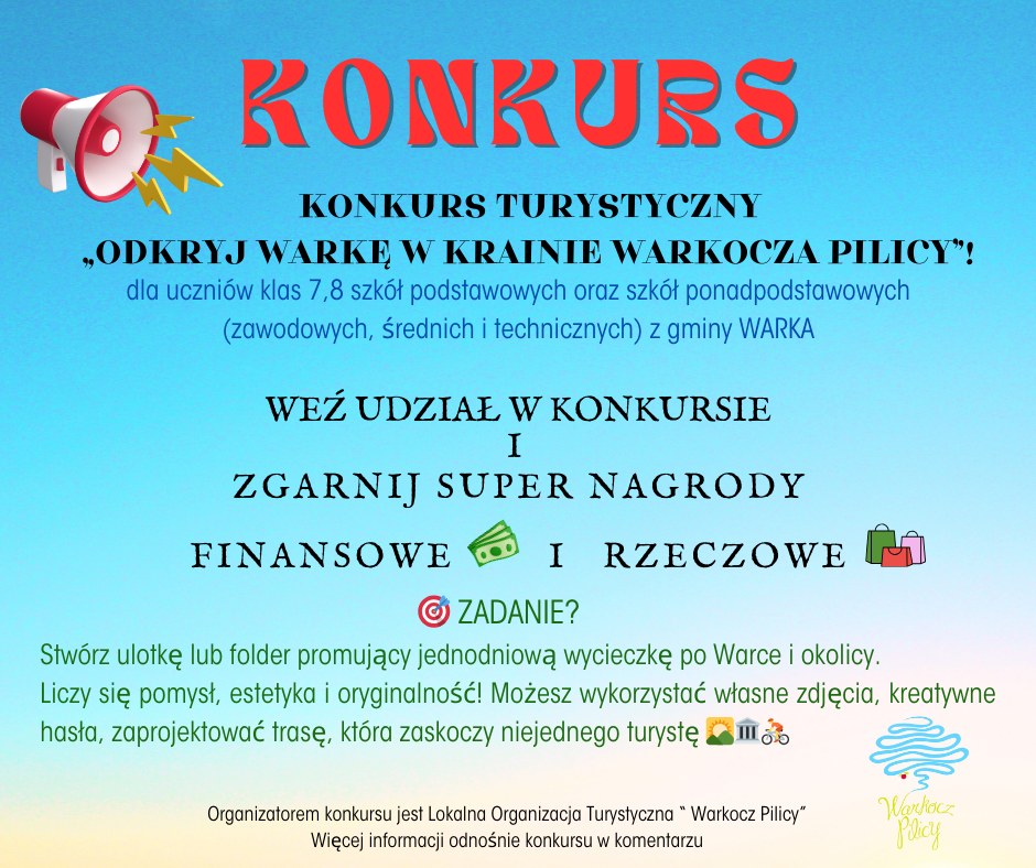 Baner informacyjny o konkursie