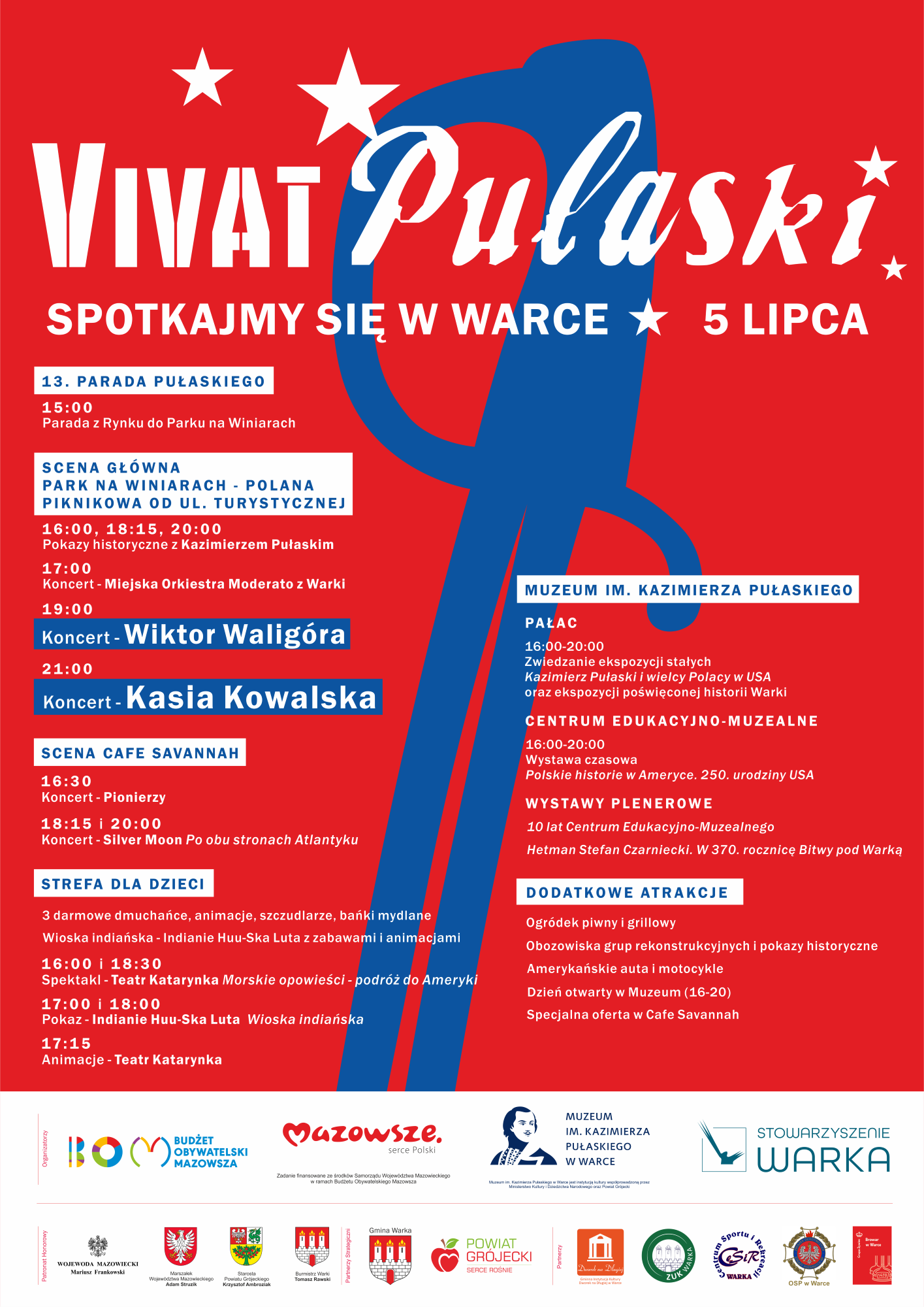Plakat Vivat Pulaski