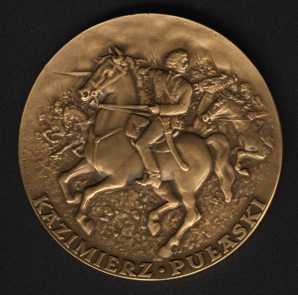 medal Pulaski na koniu aw